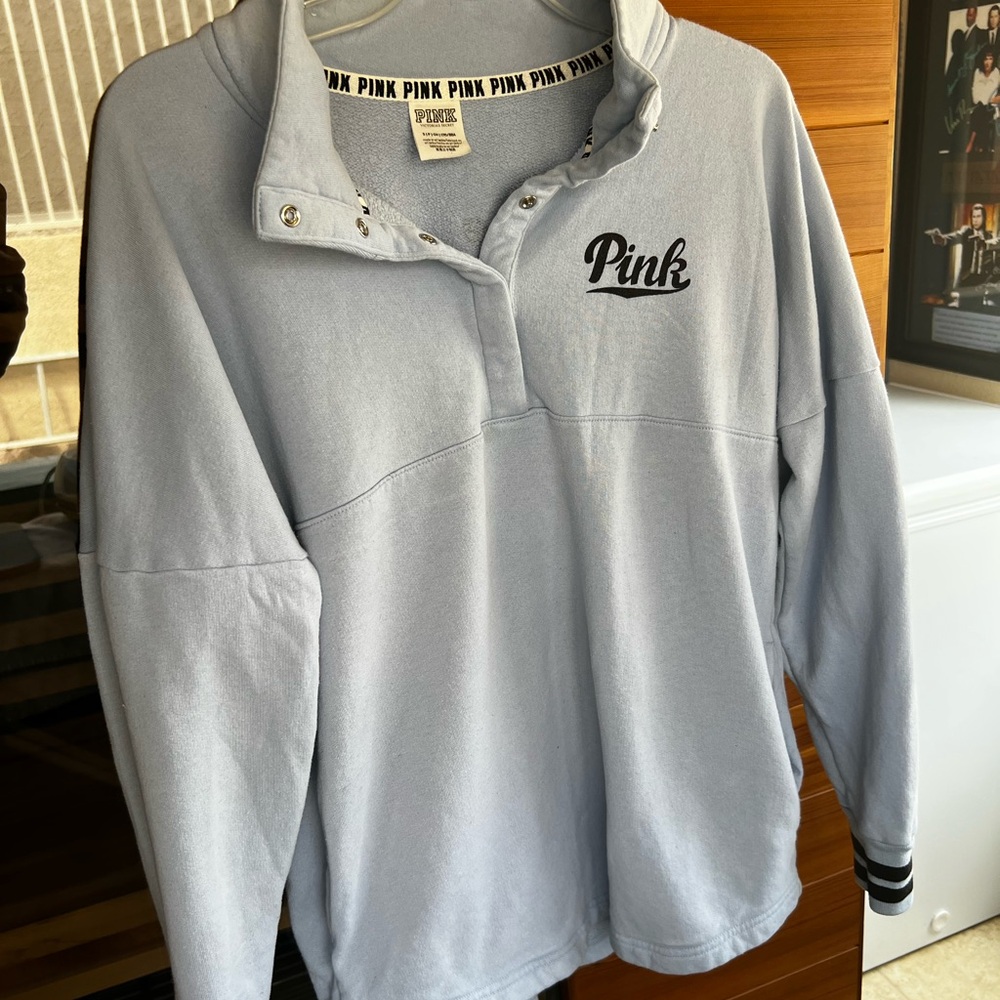Victoria's Secret Pink Blue Pullover